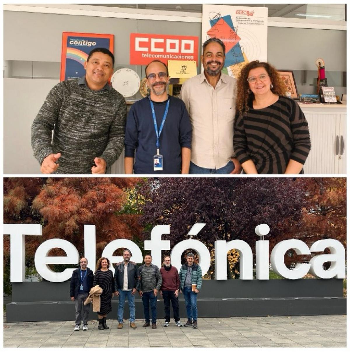 CCOO refuerza la cooperación sindical internacional con la visita de representantes de Brasil