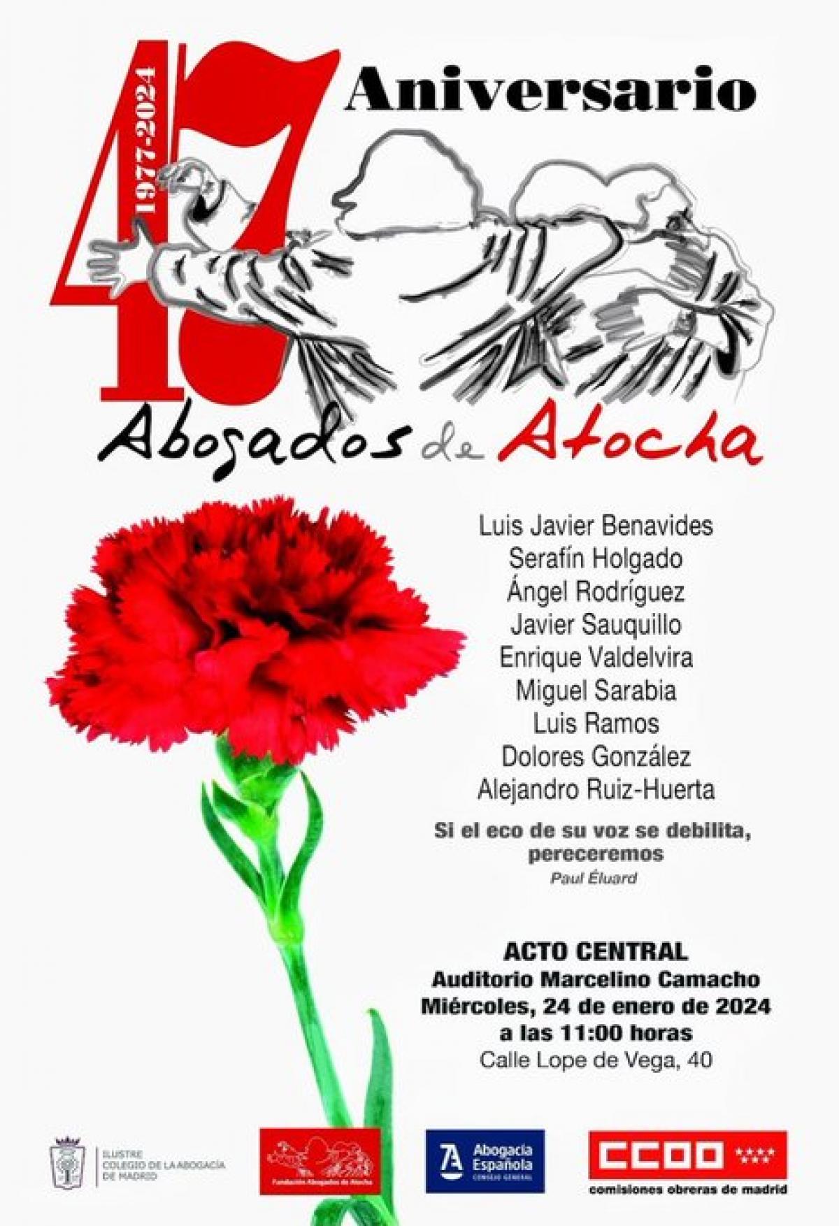 47 Aniversario Abogados Atocha