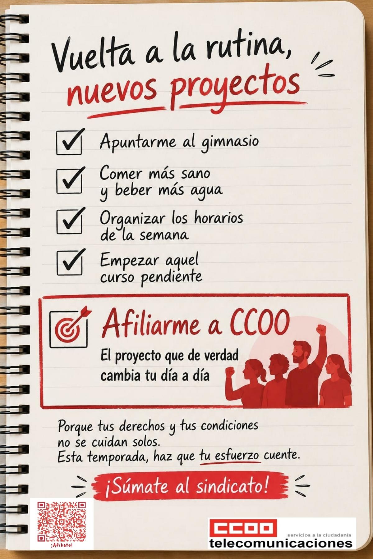 Afíliate "Vuelta a la rutina"