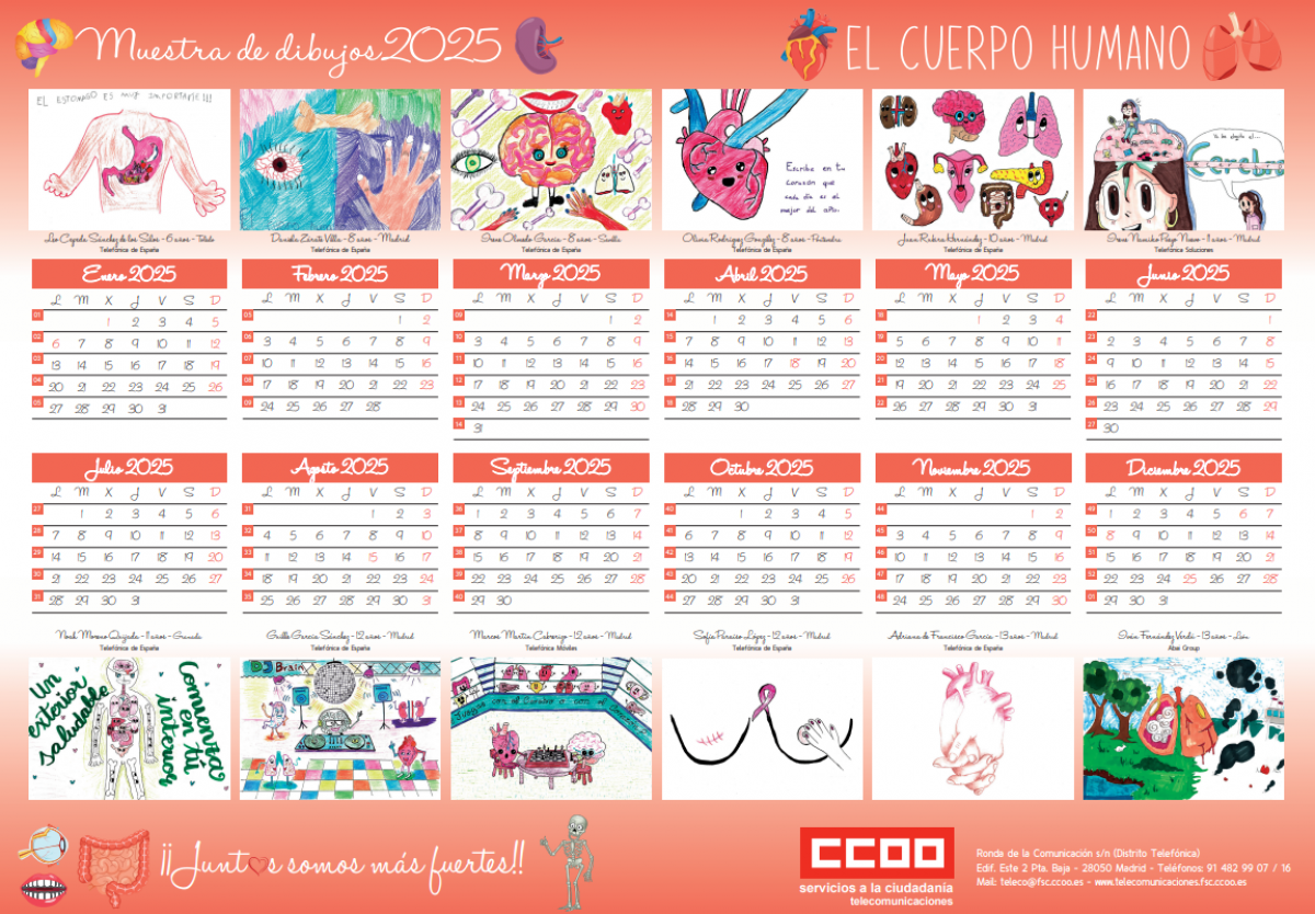 Calendario Muestra Dibujos 2025