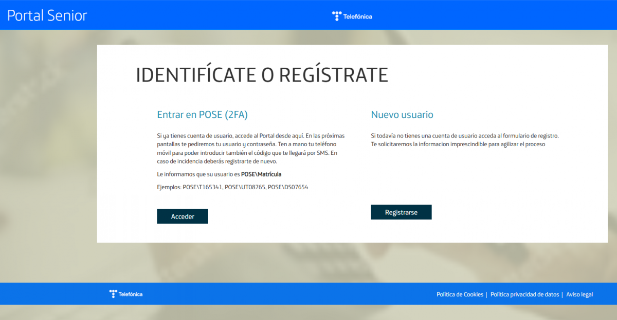 Portal Senior Telefónica